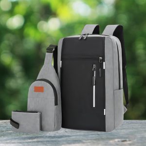 Bag Combo 3 Pcs Pack  Black  and Dark White